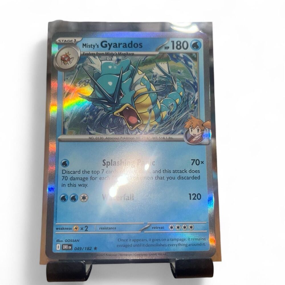 Destined Rivals Misty's Gyrados Holo Pokemon Card